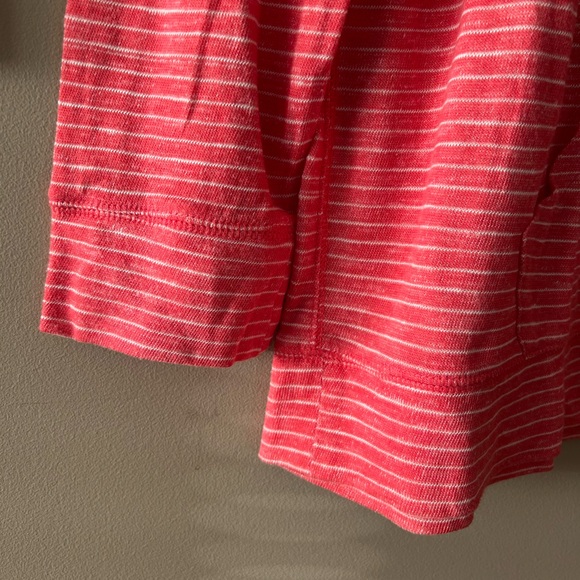 a.n.a A New Approach Coral & White Striped Knit Top - Picture 10 of 14